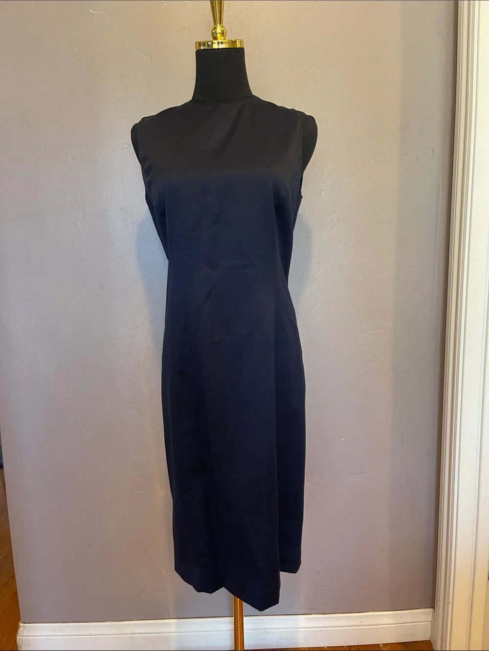Vintage 80s Noviello-Bloom Bergdorf Goodman Navy Blazer & Dress Suit Set size 4